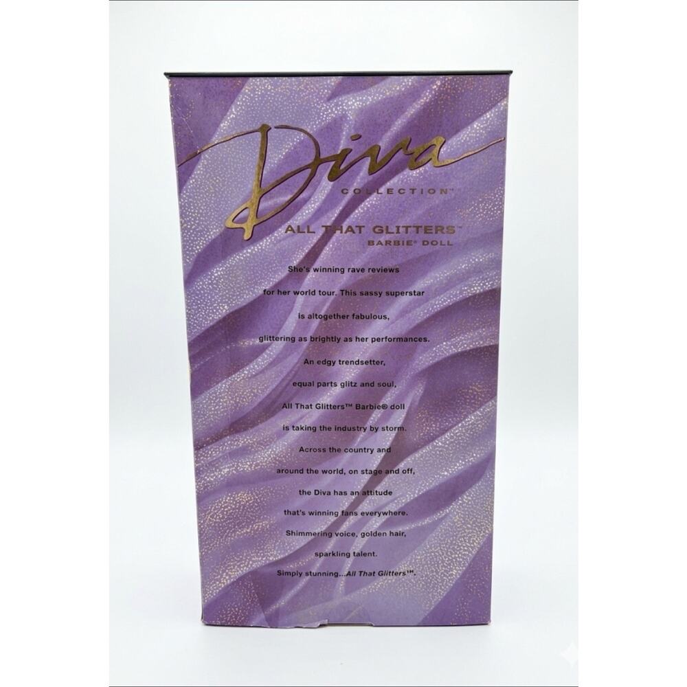 Barbie Diva Collection 2002 All That Glitters #55426 New in Box Mint - Picture 2 of 5